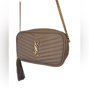 YSL Mini Lou - Dark Beige